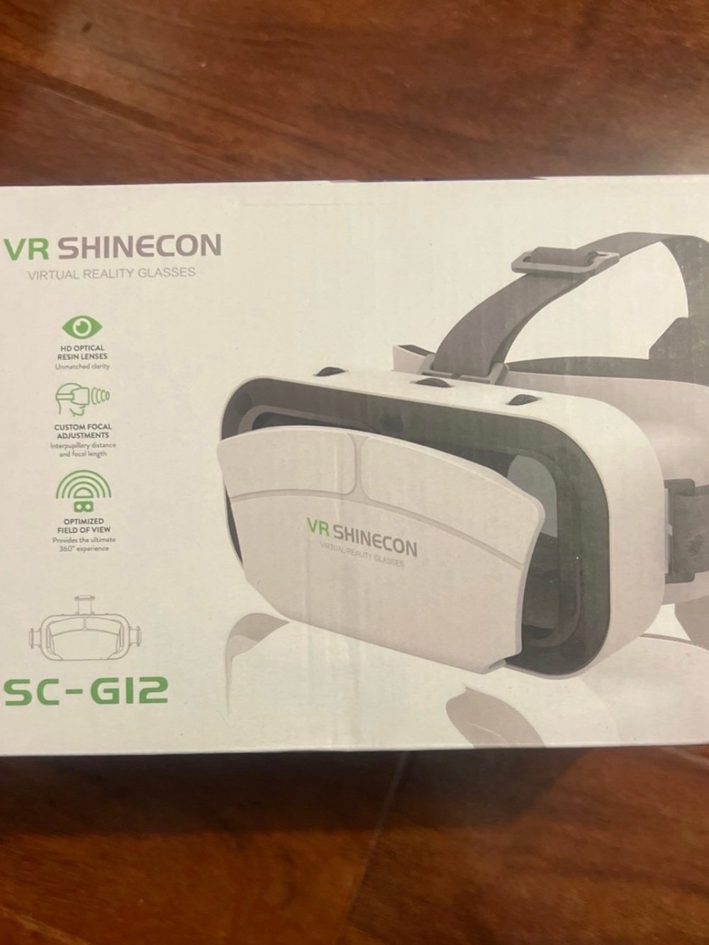 VR Shinecon SC-G12 Smartphone VR Headset 360° FOV HD Eye Protection Lens White
